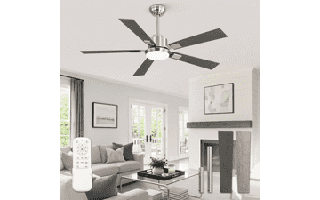 ZMISHIBO 52" Modern Ceiling Fan with Light