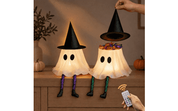 2 Pack Halloween Light Up Ghost Decorations