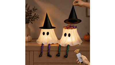 2 Pack Halloween Light Up Ghost Decorations