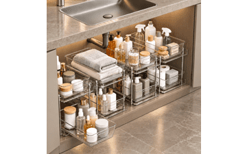4 Pack Pull Out Under Sink Organizer