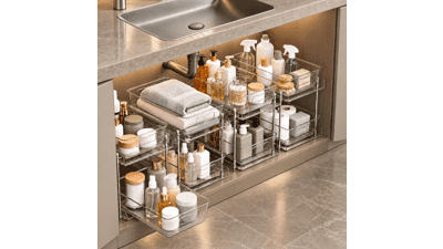 4 Pack Pull Out Under Sink Organizer