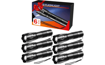 6Pack LED Mini Flashlights High Lumens
