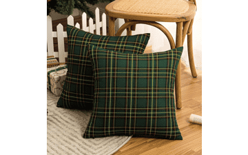 AQOTHES Christmas Plaid Throw Pillow Covers 18x18