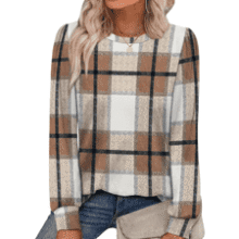 Alaroo Womens Long Sleeve Fall Tunic Tops