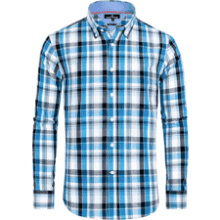 Alimens & Gentle Men's Plaid Button Down Shirt