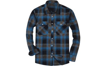Alimens & Gentle Men's Plaid Flannel Shirt