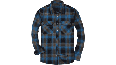 Alimens & Gentle Men's Plaid Flannel Shirt