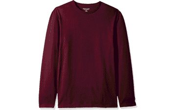 Amazon Essentials Men's Crewneck Long-Sleeve T-Shirt