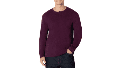 Amazon Essentials Men's Long Sleeve Henley Shirt
