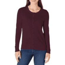 Amazon Essentials Women's Crewneck Cardigan