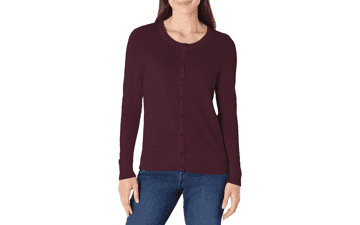 Amazon Essentials Women's Crewneck Cardigan