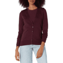 Amazon Essentials Women's V-Neck Cardigan Sweater
