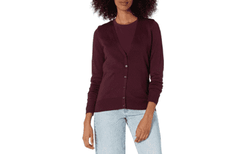 Amazon Essentials Women's V-Neck Cardigan Sweater