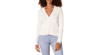 Amazon Essentials Women's V-Neck Cardigan