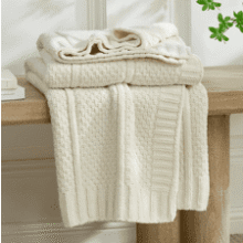 Amélie Home Chenille Knit Throw Blanket