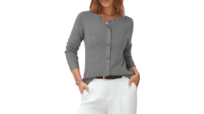 Arach&Cloz Women's Wool Blend Cardigan