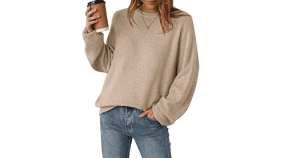 Arach&Cloz Women's Wool Blend Oversized Sweater