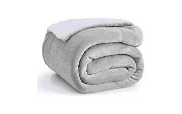 Bedsure GentleSoft Sherpa Fleece Throw Blanket