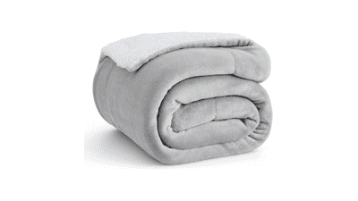 Bedsure GentleSoft Sherpa Fleece Throw Blanket