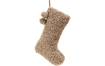 Brown Plush Christmas Stockings