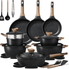 CAROTE 26pcs Non Stick Cookware Set