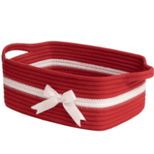 CHICVITA Small Woven Rope Gift Basket