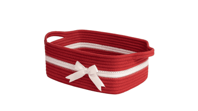 CHICVITA Small Woven Rope Gift Basket