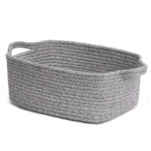 CHICVITA Small Woven Rope Gift Basket