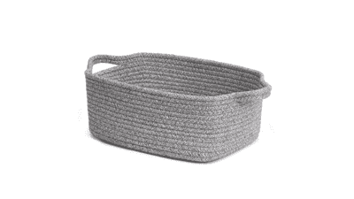 CHICVITA Small Woven Rope Gift Basket