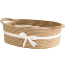 CHICVITA Small Woven Rope Gift Basket