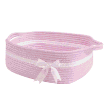 CHICVITA Small Woven Rope Gift Basket