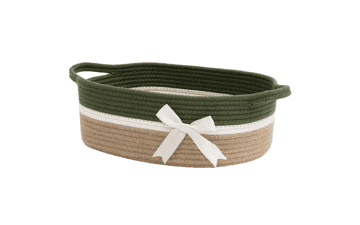 CHICVITA Small Woven Rope Gift Basket
