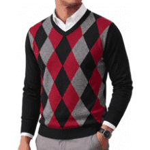 COOFANDY Mens Casual V Neck Sweater