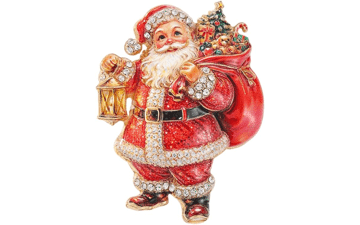 Coadipress Santa Claus Brooch Pin