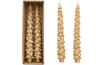 Creative Co-Op Tree Shaped Taper Candles
