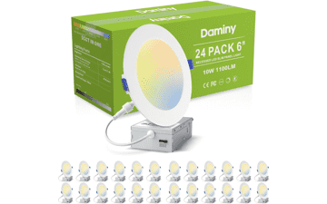 DAMINY 24 Pack 6 Inch LED Recessed Lighting