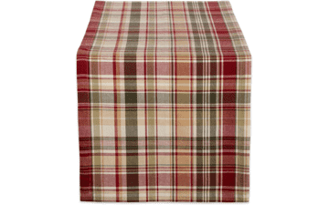 DII Give Thanks Plaid Table Runner