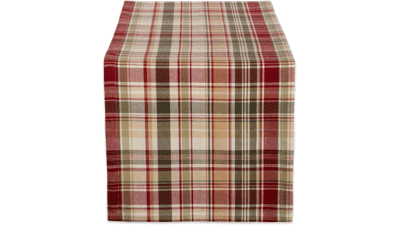 DII Give Thanks Plaid Table Runner