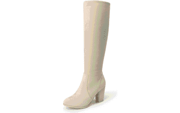 DREAM PAIRS Women's Chunky Heel Knee High Boots