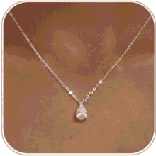 Dainty Cubic Zirconia Pendant Necklace for Women