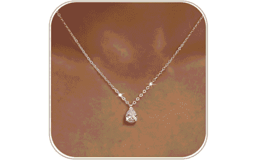 Dainty Cubic Zirconia Pendant Necklace for Women