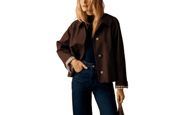 Dqbeng Womens Short Trench Jacket