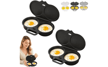Dual Cavity Microwave Egg Poacher