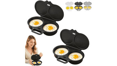 Dual Cavity Microwave Egg Poacher