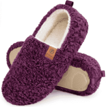 EverFoams Women's Memory Foam Curly Slippers