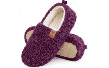 EverFoams Women's Memory Foam Curly Slippers