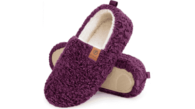 EverFoams Women's Memory Foam Curly Slippers