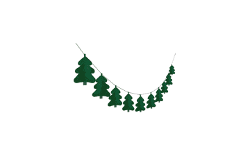 Green Christmas Tree Garland