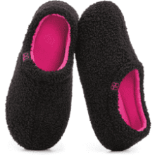 HomeTop Women's Fuzzy Loafer Slippers
