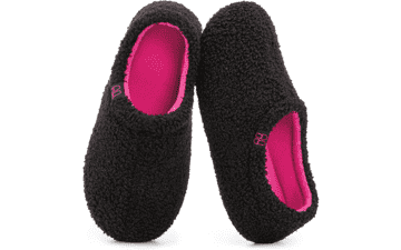 HomeTop Women's Fuzzy Loafer Slippers